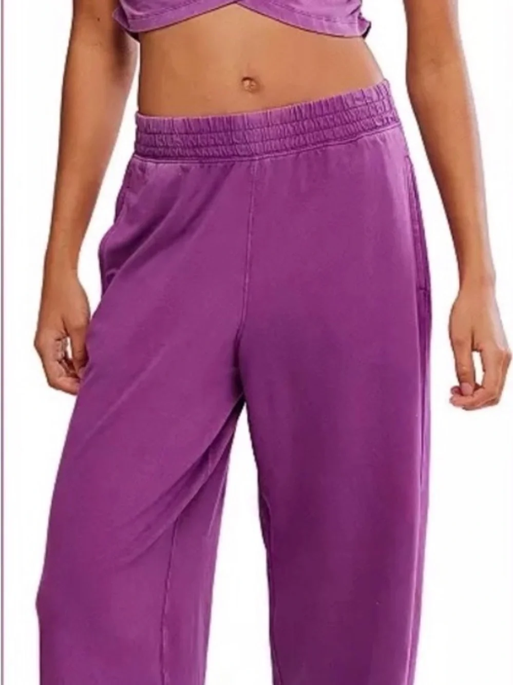 Free People Cross Over Set Purple - Picture 2 of 9